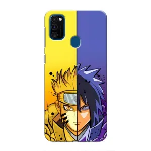 Купить Чехлы на телефон с принтом Anime для Samsung Galaxy M31 (Naruto Vs Sasuke)