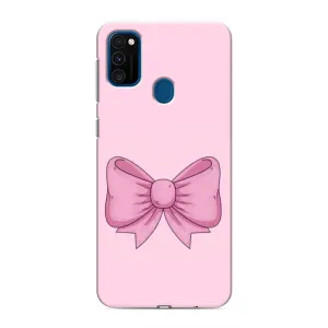 Чохол банти для Samsung Galaxy M31 (Рожевий бантик)