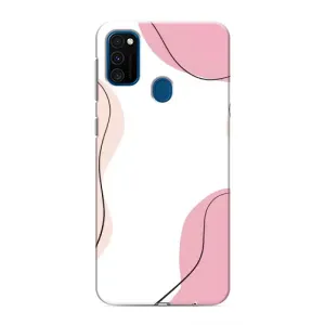 Чохол квітковий дизайн для Samsung Galaxy M31 (Рожевий фон)