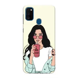 Силіконовый Чохол на Samsung Galaxy M31 з картинкой Модных девушек (З напоєм)