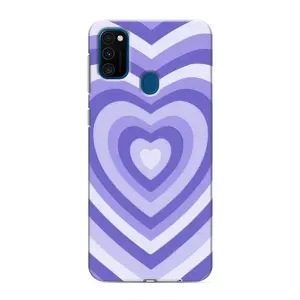 Чохли з тематикою "Маленькі Сердчеки" на Samsung Galaxy M31 (Серце фіолет)