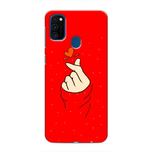 Чехол с рисунком «Сердце на красном» для Samsung Galaxy M31 Чехол с рисунком «Сердце на красном» для Samsung Galaxy M31