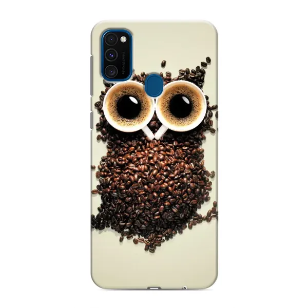 Чехол с рисунком «Сова с зерен кофе» для Samsung Galaxy M31 Чехол с рисунком «Сова с зерен кофе» для Samsung Galaxy M31