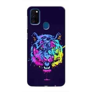 Силіконовий бампер з картинкою звірів для Samsung Galaxy M31 (Тигр-Арт)
