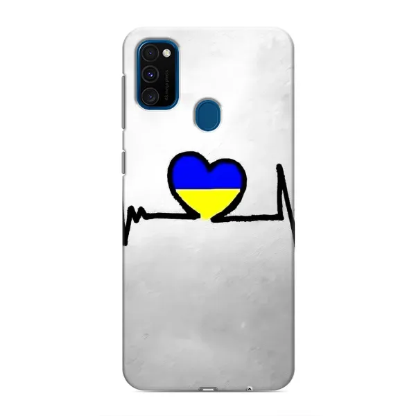 Чехол с рисунком «Украинская кардиограмма» для Samsung Galaxy M31 Чехол с рисунком «Украинская кардиограмма» для Samsung Galaxy M31