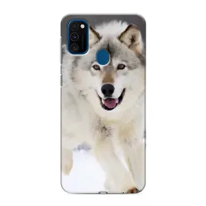 Чехол с Волком на Samsung Galaxy M31 (Волк на снегу)