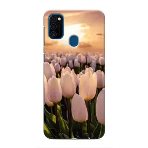 Чехол с рисунком «Закат с цветами» для Samsung Galaxy M31