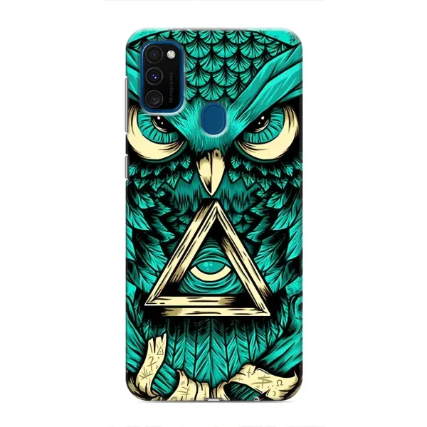 Чехол с рисунком «Зеленая сова» для Samsung Galaxy M31 Чехол с рисунком «Зеленая сова» для Samsung Galaxy M31