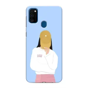 Силіконовый Чохол на Samsung Galaxy M31 з картинкой Модных девушек (Жовта кепка)