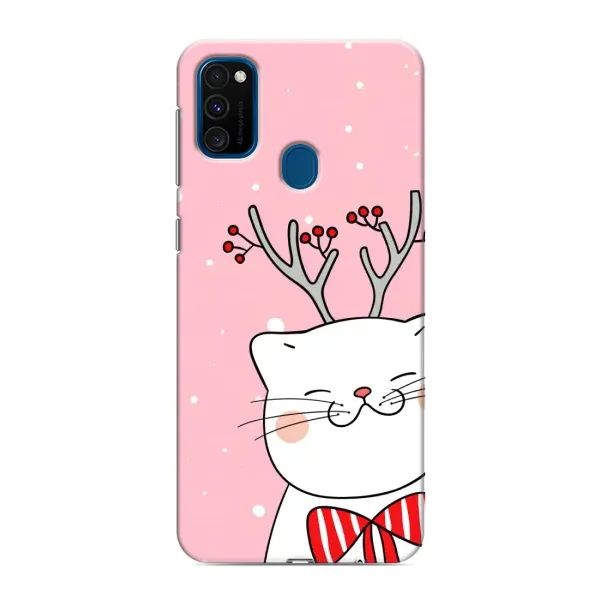Чехол с рисунком «Зимний кот» для Samsung Galaxy M31 Чехол с рисунком «Зимний кот» для Samsung Galaxy M31