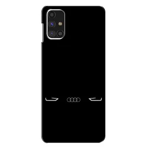 Силіконовий бампер з картинкою машини на Samsung Galaxy M31s (Сілует Audi)