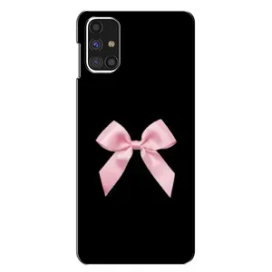 Чехол банты для Samsung Galaxy M31s (Бант на черном)