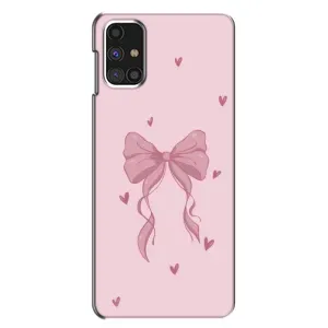 Чехол банты для Samsung Galaxy M31s (Бант на розовом)