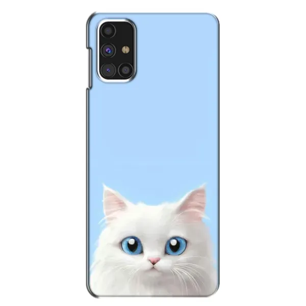 Чехол с рисунком «Белый кот» для Samsung Galaxy M31s Чехол с рисунком «Белый кот» для Samsung Galaxy M31s
