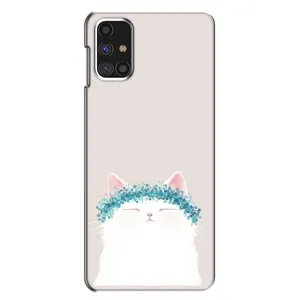 Чохол на тематику: Коти для Samsung Galaxy M31s (Білий котик)