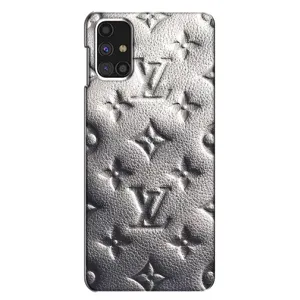 Текстурный Чехол Louis Vuitton для Самсунг Галакси М31с (Бежевый ЛВ)