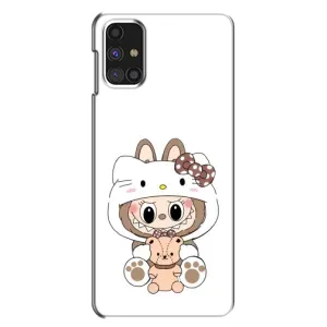 Чехол с принтом Лабубу для Samsung Galaxy M31s (Белый Лабубу)