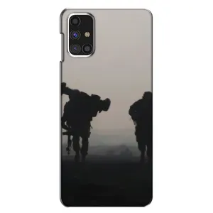 Чехлы на военную тематику для Samsung Galaxy M31s (Бой солдат)