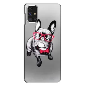 Чохол (ТПУ) Милі песики для Samsung Galaxy M31s (Бульдог в окулярах)