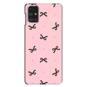 Чехол банты для Samsung Galaxy M31s (Черные бантики)