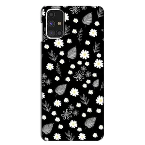 Чехлы с тематикой "ЦВЕТЫ" на Samsung Galaxy M31s (цветение на чорном)
