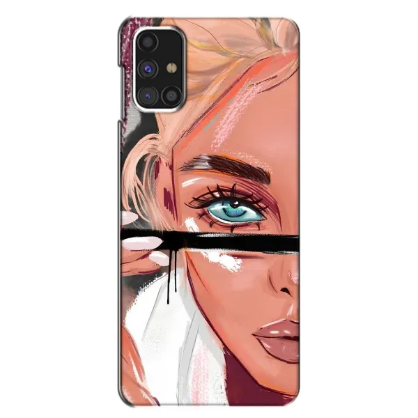 Чехол с рисунком «Девушка и ресницы» для Samsung Galaxy M31s