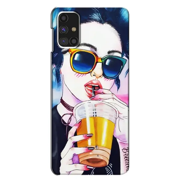 Чехол с рисунком «Девушка с коктейлем» для Samsung Galaxy M31s Чехол с рисунком «Девушка с коктейлем» для Samsung Galaxy M31s