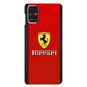 Силіконовий бампер з картинкою машини на Samsung Galaxy M31s (Ferrari Logo)