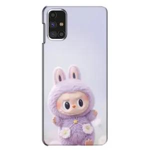 Чехол с принтом Лабубу для Samsung Galaxy M31s (Фиолетовый Лабубу)