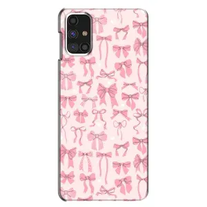 Чехол банты для Samsung Galaxy M31s (Фон бантики)