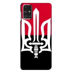 Чехлы УПА (Красно-Чёрный) на Samsung Galaxy M31s (Герб Украины)
