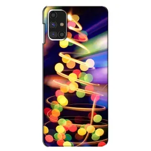 Чехол Новогодняя Елка на Samsung Galaxy M31s (Гирлянды)
