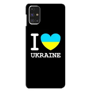 Чехол с Украинской символикой на Самсунг Галакси М31с (I Love Ukraine)