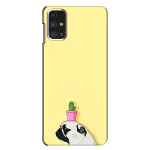 Бампер для Samsung Galaxy M31s з картинкою "Песики" (Кактус на голові)