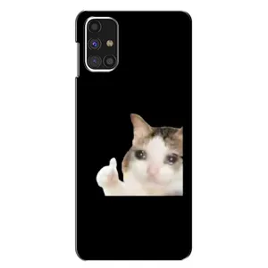 Бампер с принтом Мемы для Samsung Galaxy M31s (Кот в слезах)