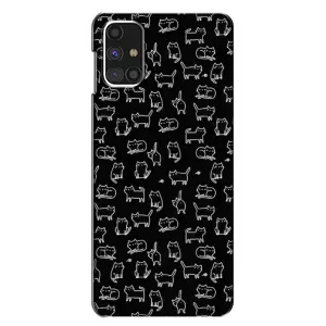 Чохол на тематику: Коти для Samsung Galaxy M31s (Котики на чорному)