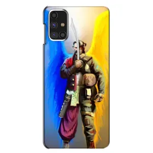 Чехол с картинкой (Патриотический КОЗАК) на Samsung Galaxy M31s (Козак с крыльями)