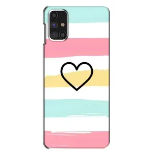 Чехлы с тематикой "Маленькие Сердечки" на Samsung Galaxy M31s (Красивое сердечко)