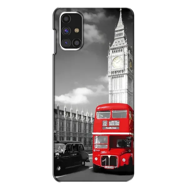 Чехол с рисунком «Красный автобус» для Samsung Galaxy M31s Чехол с рисунком «Красный автобус» для Samsung Galaxy M31s
