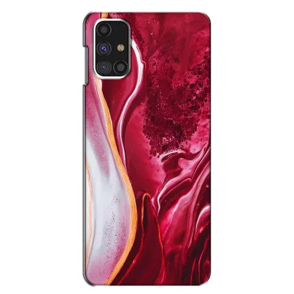 Чехол с рисунком «Красный мрамор» для Samsung Galaxy M31s Чехол с рисунком «Красный мрамор» для Samsung Galaxy M31s
