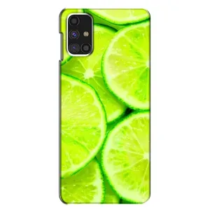Чехол с изображением вкусной еды для Samsung Galaxy M31s (Лайм)
