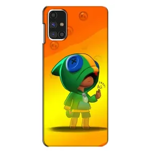 Чехол Бравл Старс для Samsung Galaxy M31s (LEON в кофте)