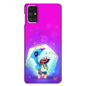 Чехол Бравл Старс для Samsung Galaxy M31s (Леон в костюме Акулы)
