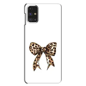 Чехол банты для Samsung Galaxy M31s (Леопардовый принт)