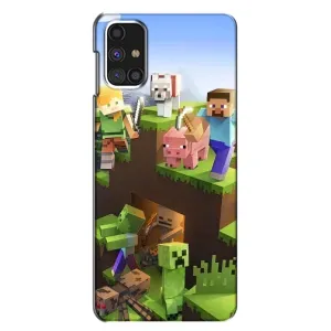 Чехлы для Samsung Galaxy M31s (Персонажи Майн Крафт) (Майн-крафт)