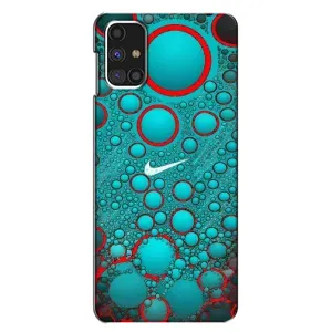 Силиконовый Чехол на Samsung Galaxy M31s с картинкой Nike (Найк зеленый)