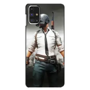 Силиконовый чехол с картинкой "Герой Pubg" на Samsung Galaxy M31s (Пабг)