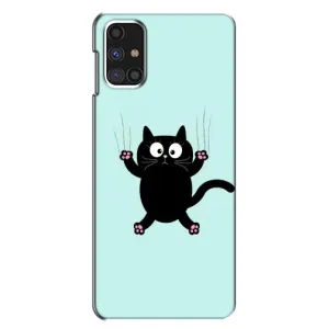 Силіконовий чохол з котиком для Samsung Galaxy M31s (Падаючий кіт)
