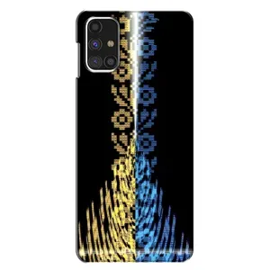 Силиконовый Чехол на Samsung Galaxy M31s (Патриотическая вышиванка)