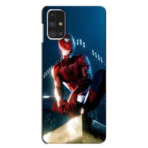 Чехол Супергерой Человека Паука на Samsung Galaxy M31s (Паук на доме)
